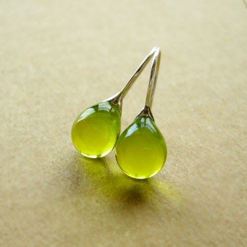 OliveGlow Earrings