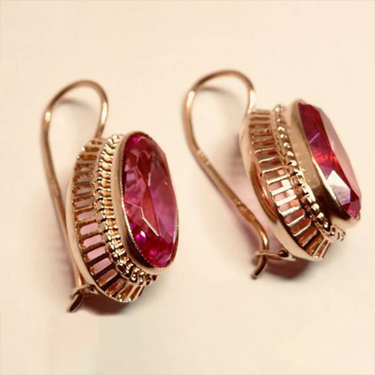 Ruby Bloom Earrings